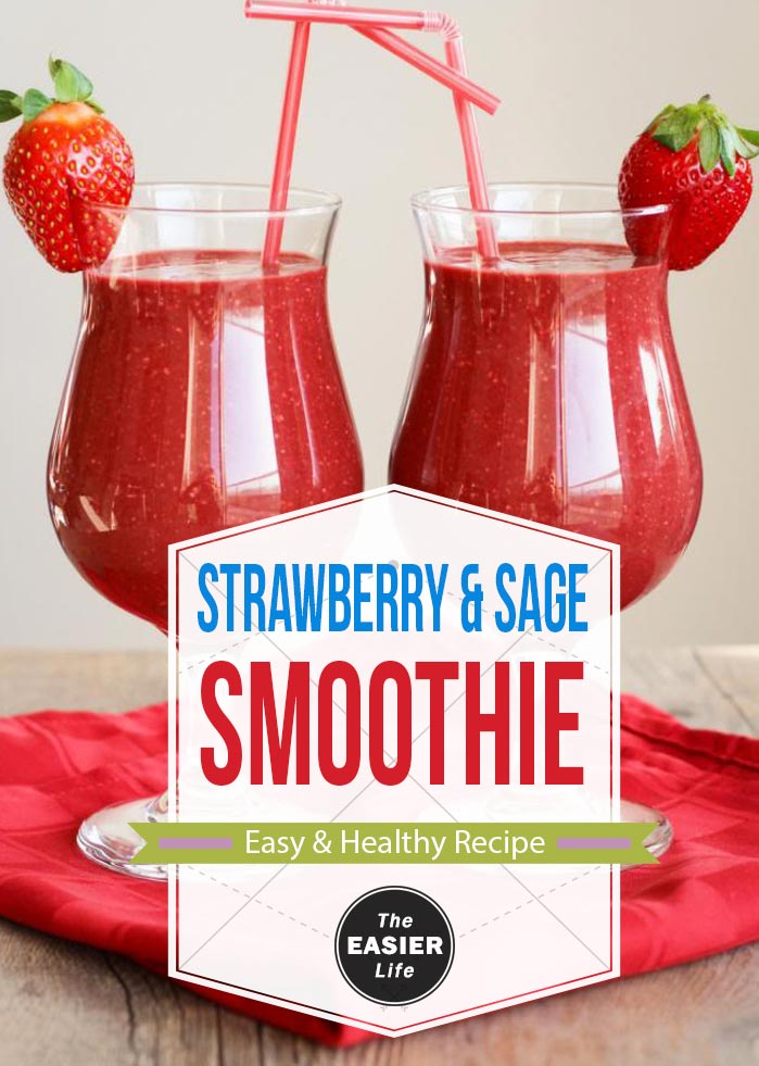 Strawberry & Sage Smoothie - Healthy Recipe