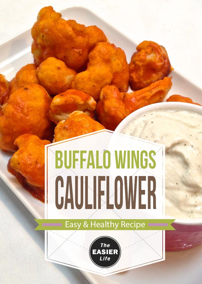 Buffalo Cauliflower Wings With Blue Cheese